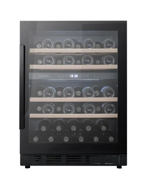 Unterbau-Weinkühlschrank - Arctic Collection 60D Fullglass Black - Cavin
