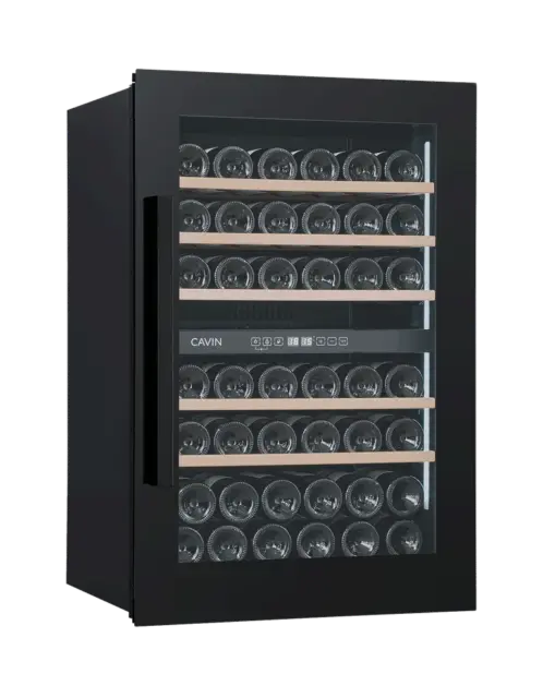 Einbau-Weinkühlschrank - Scandinavian Collection 90 Fullglass Black - Cavin