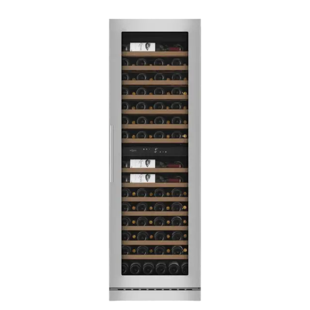 Einbau-Weinkühlschrank - WineCave 187 - Edelstahl - mQuvée