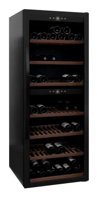 Freistehender Weinkühlschrank - WineExpert 126 - Schwarz - mQuvée