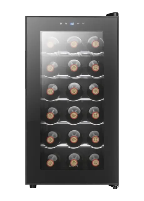 Freistehender Weinkühlschrank - Tundra Collection 18 Black - Cavin