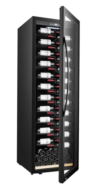 Freistehender Weinkühlschrank - WineExpert 192 Fullglass Black Label-view - mQuvée