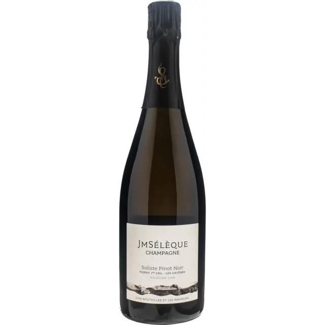 JM Seleque Champagne Soliste Pinot Noir Pierry 1er Cru Les Gayeres Extra Brut 2018